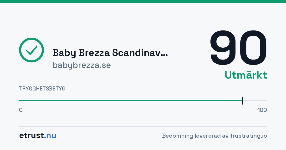 Baby Brezza Scandinavia (babybrezza.se) — Verifierad webbutik · eTrust