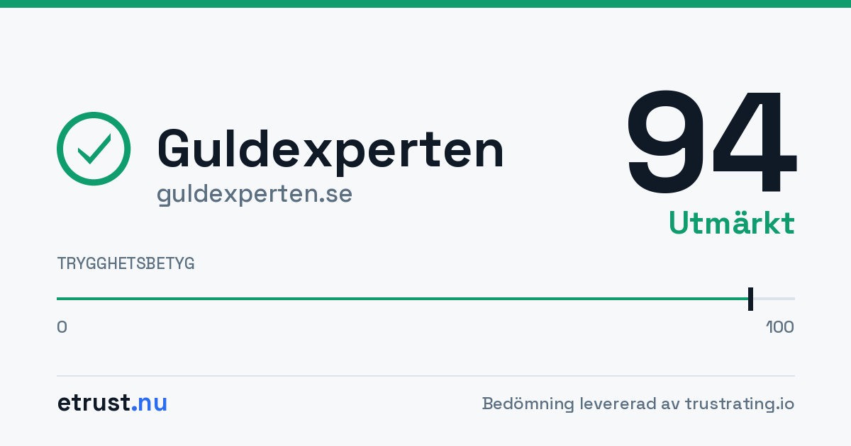 Guldexperten (guldexperten.se) — Verifierad webbutik · eTrust