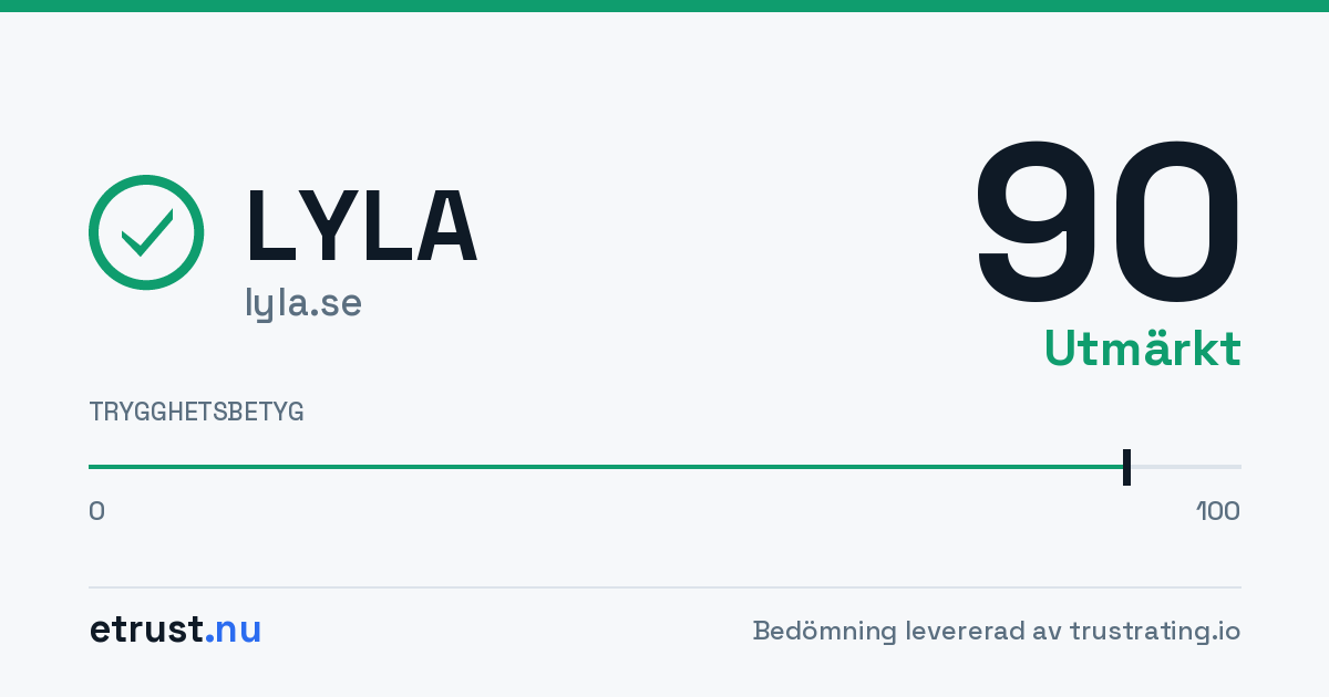 LYLA (lyla.se) — Verifierad webbutik · eTrust
