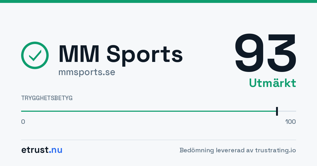 MM Sports (mmsports.se) — Verifierad webbutik · eTrust