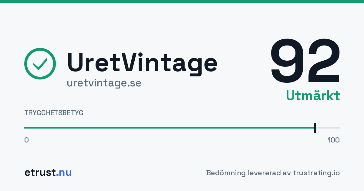 UretVintage (uretvintage.se) — Verifierad webbutik · eTrust